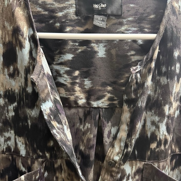 Mossimo Multicolor Camouflage Blouse - Size S - Picture 3 of 4